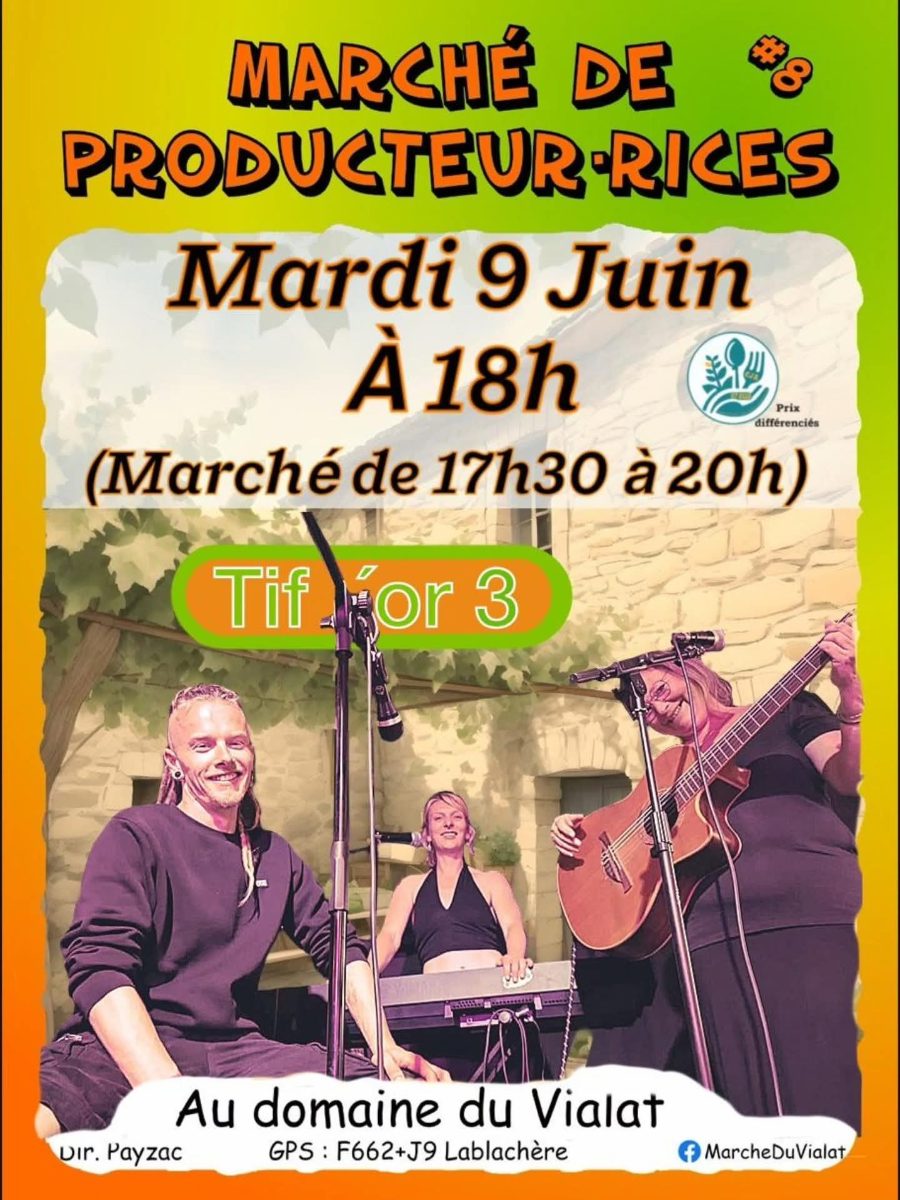 Affiche de Marché en musique ! à Lablachère