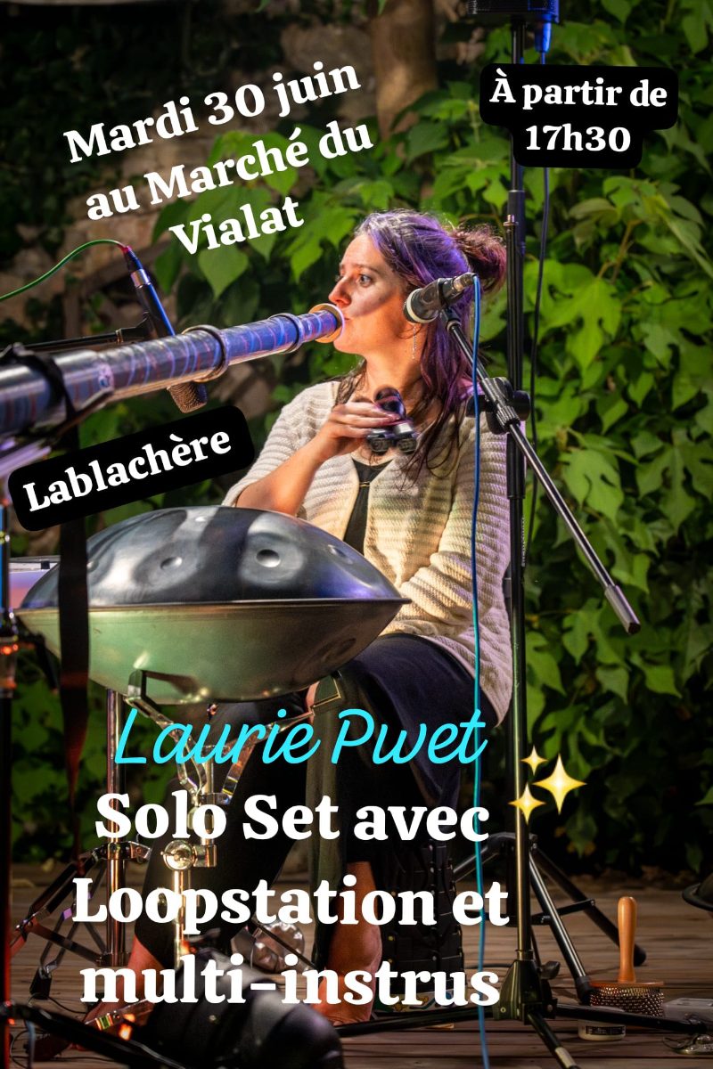 Affiche de Laurie Pwet - solo set à Lablachère