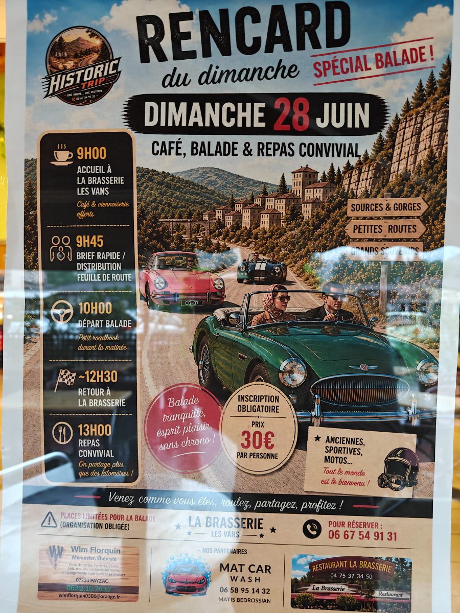 Affiche de Rencard du dimanche Ă Les Vans