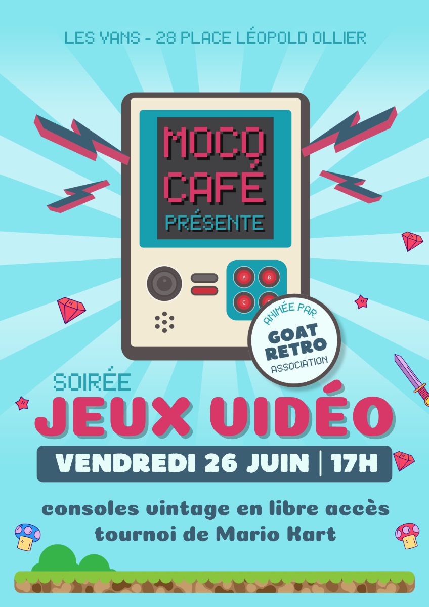 Affiche de Soirée jeux vidéo à Les Vans
