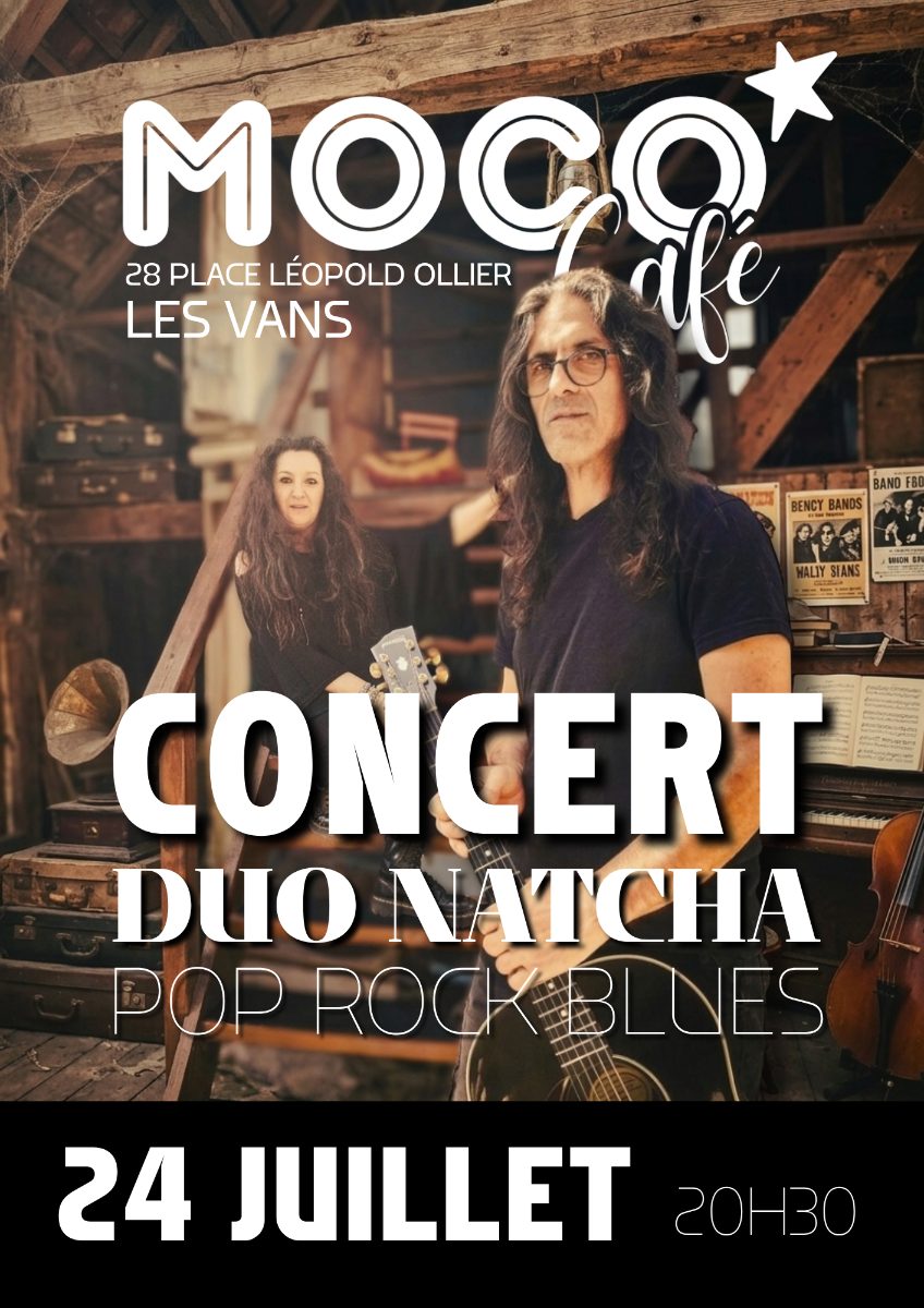 Affiche de Concert Pop Rock Blues à Les Vans