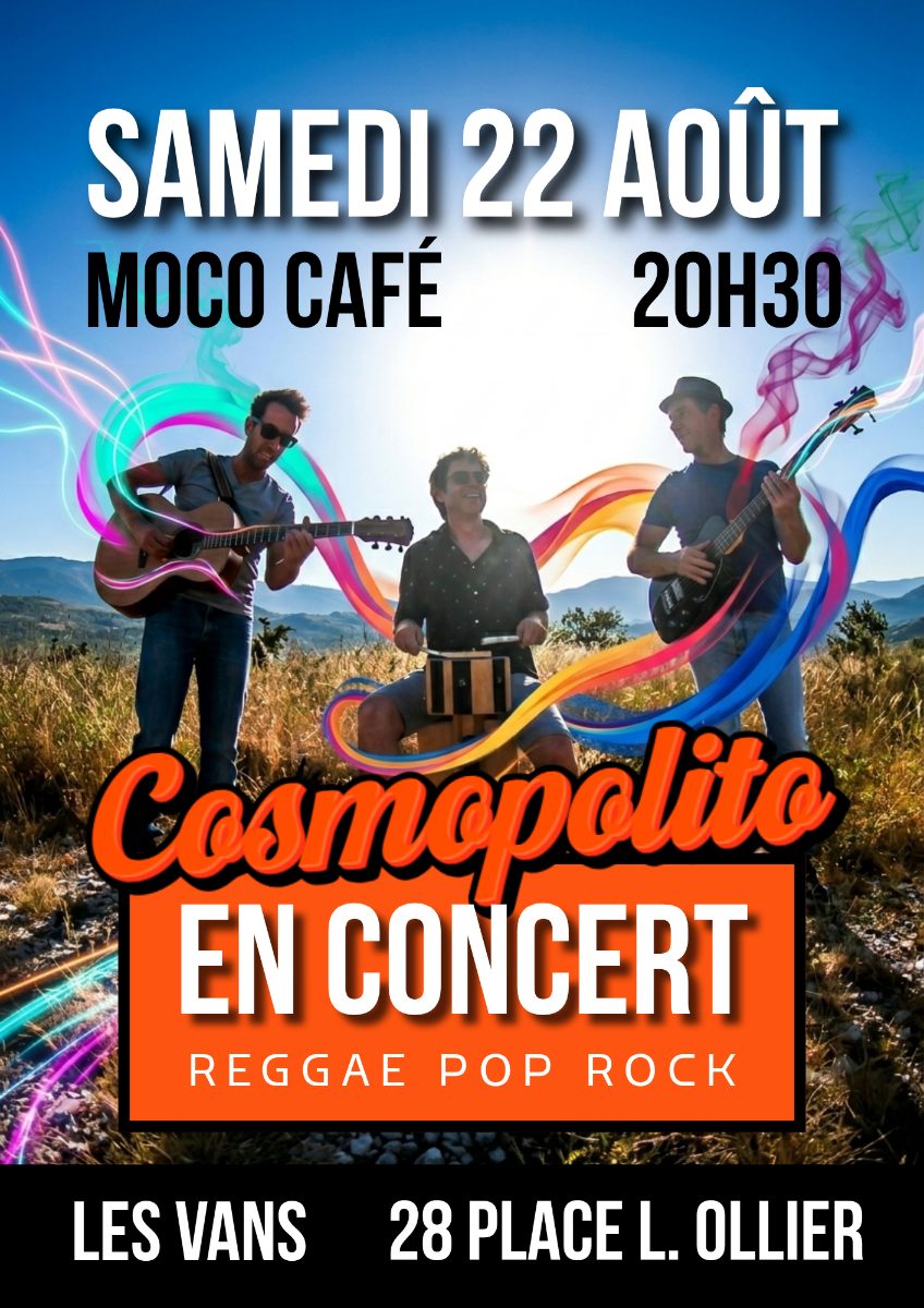 Affiche de Cosmopolito en concert à Les Vans