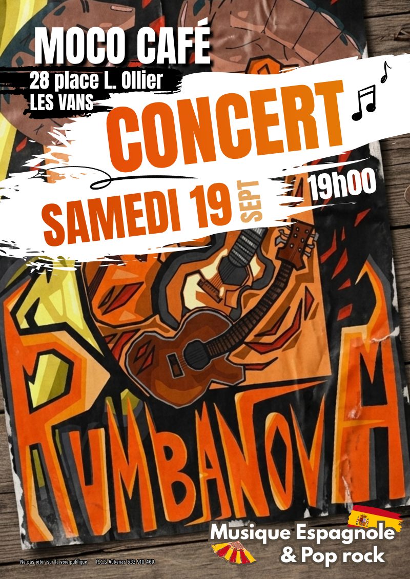 Affiche de Concert musiques Espagnole à Les Vans
