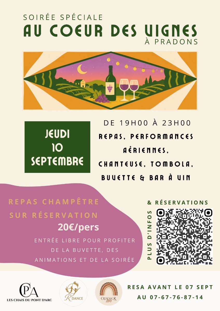 Affiche de Au cœur des vignes à Pradons