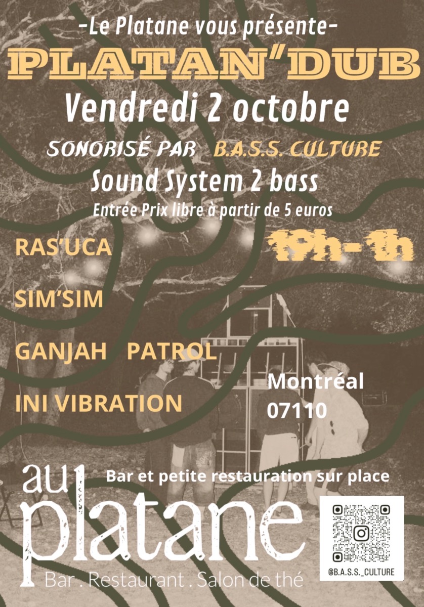 Affiche de Platan'dub à Montréal