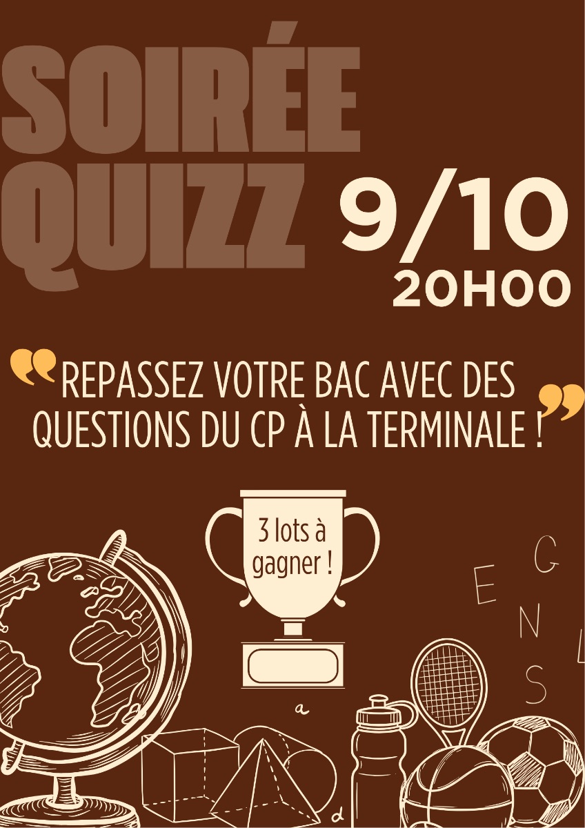 Affiche de Soirée quizz à MONTRÉAL