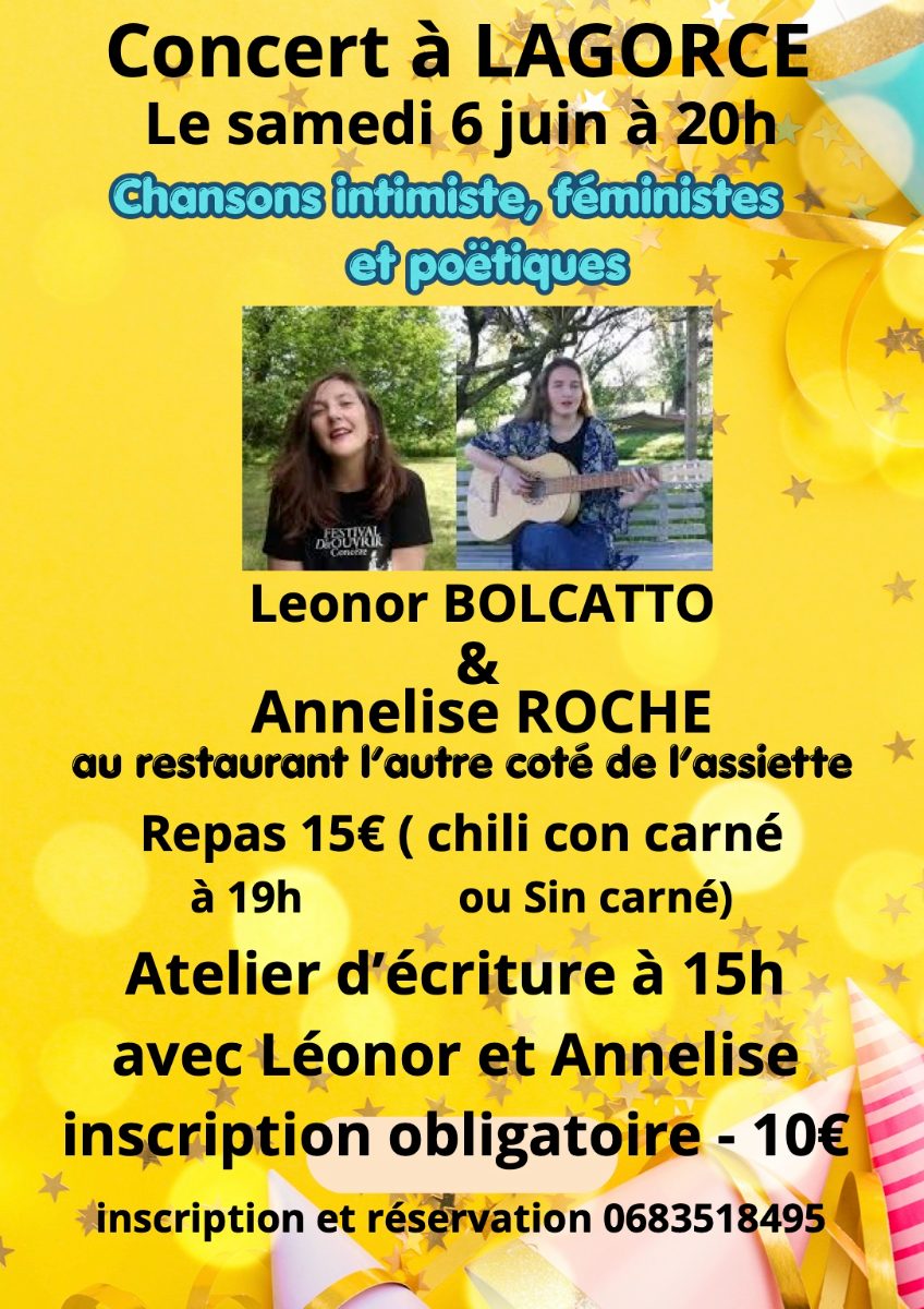 Affiche de Concert à Lagorce