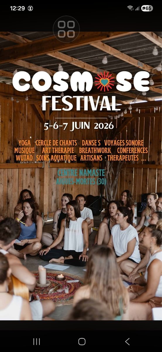 Affiche du festival Cosmose festival