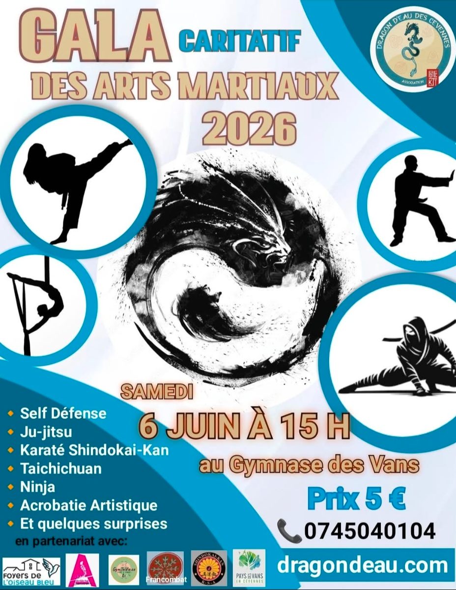 Affiche de Gala caritatif des arts à Les Vans