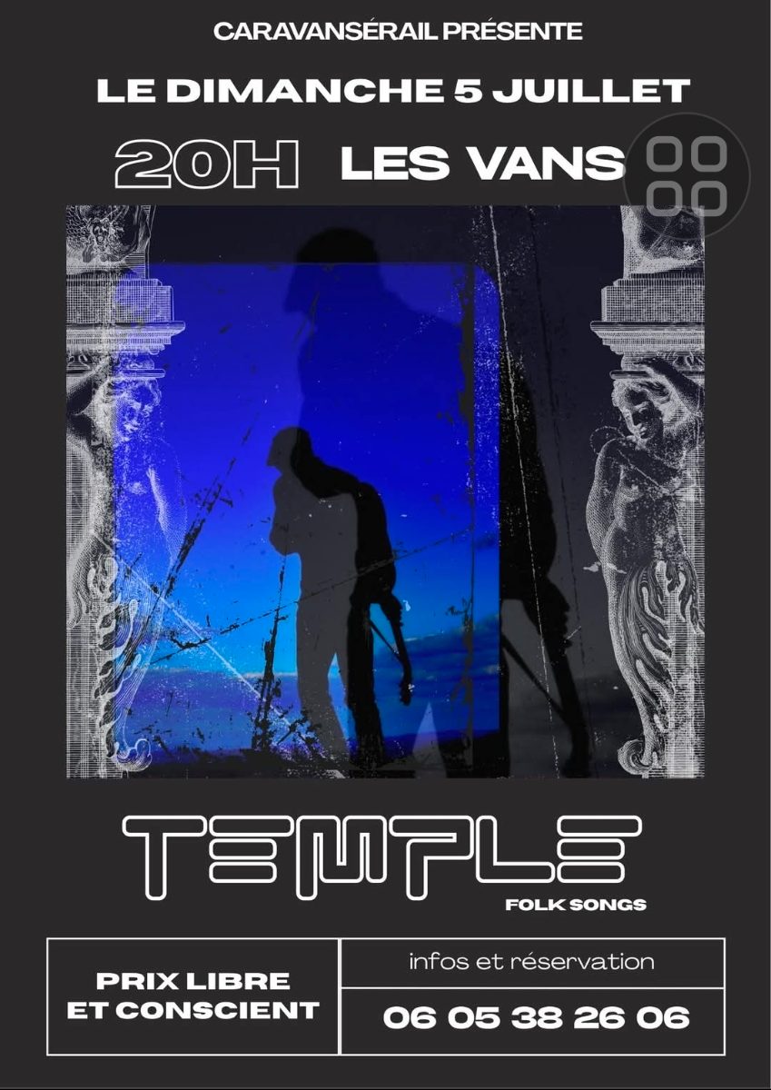 Affiche de Temple folk songs à Les Vans