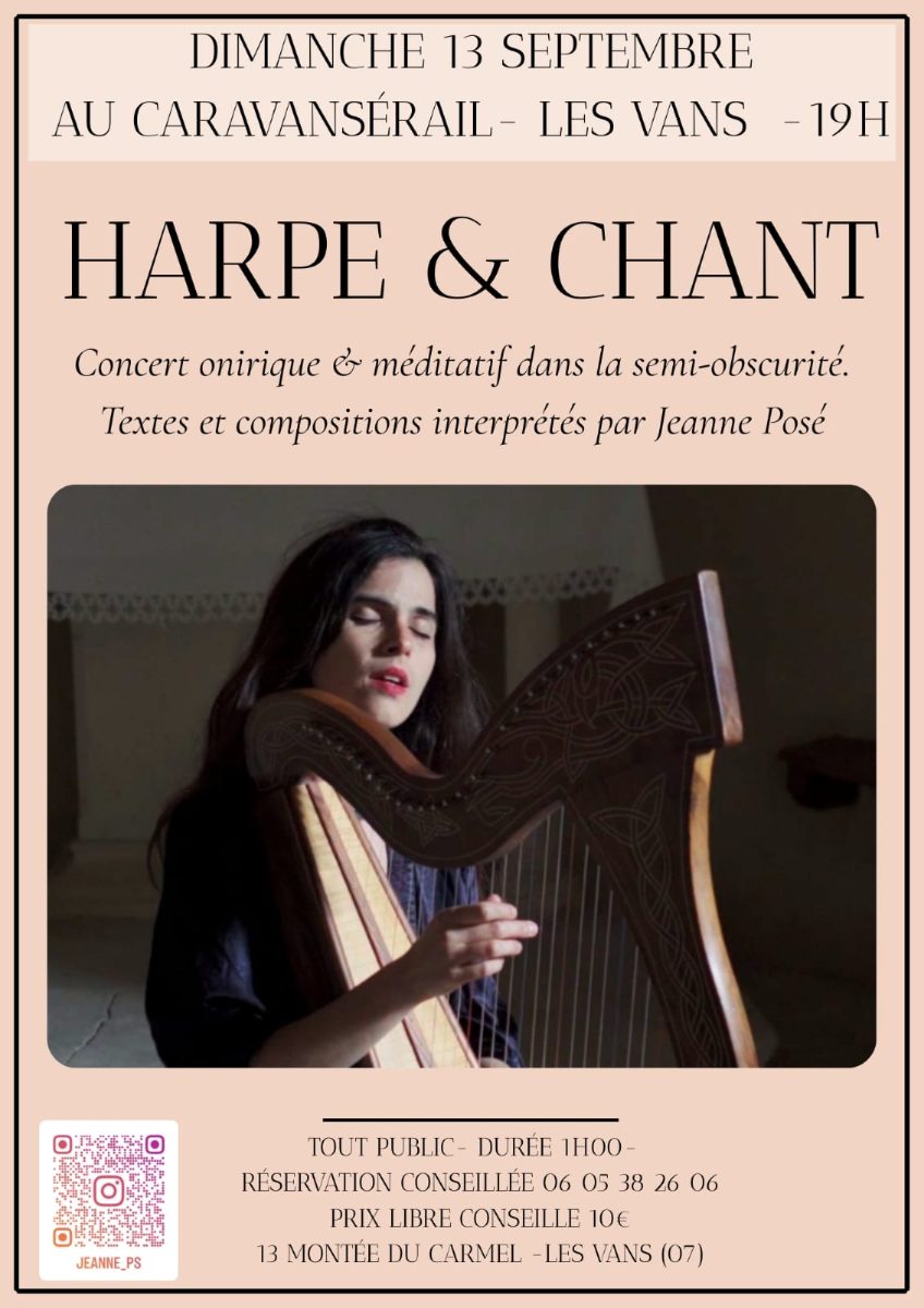 Affiche de Harpe & chant à Les Vans