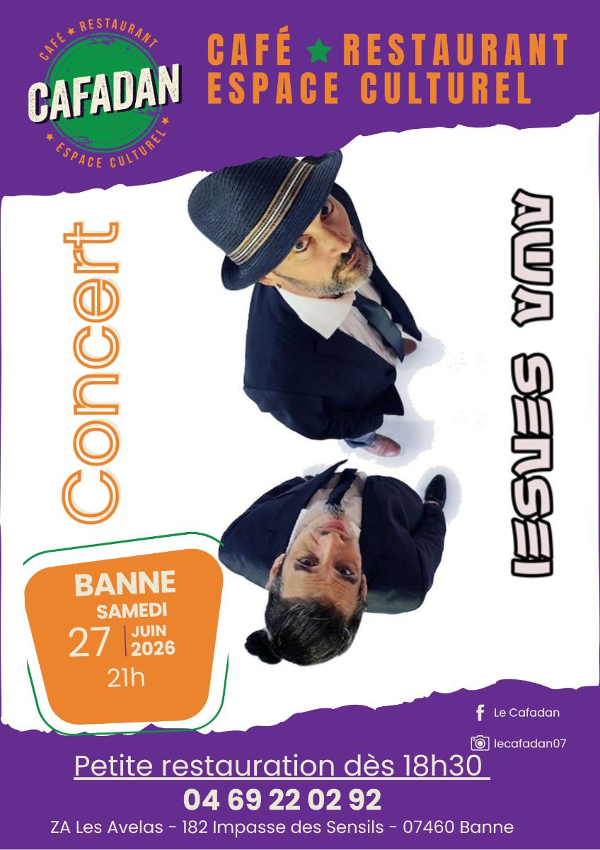 Affiche de Concert d'AWA SENSEÏ à Banne