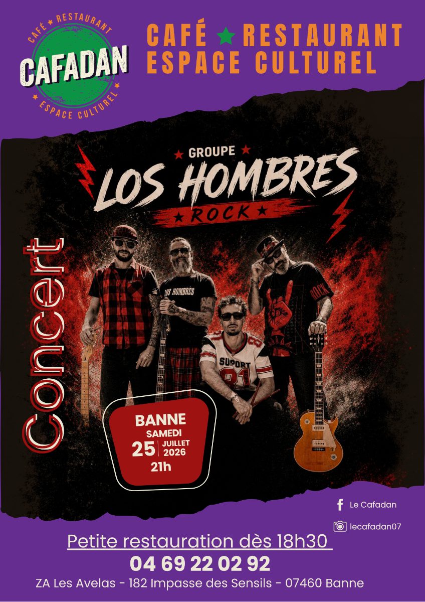 Affiche de Los hombres rock à Banne