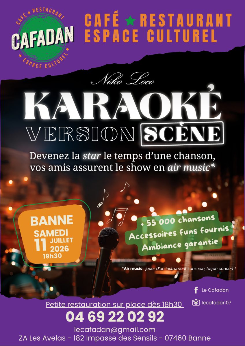 Affiche de Karaoké version scène à Banne