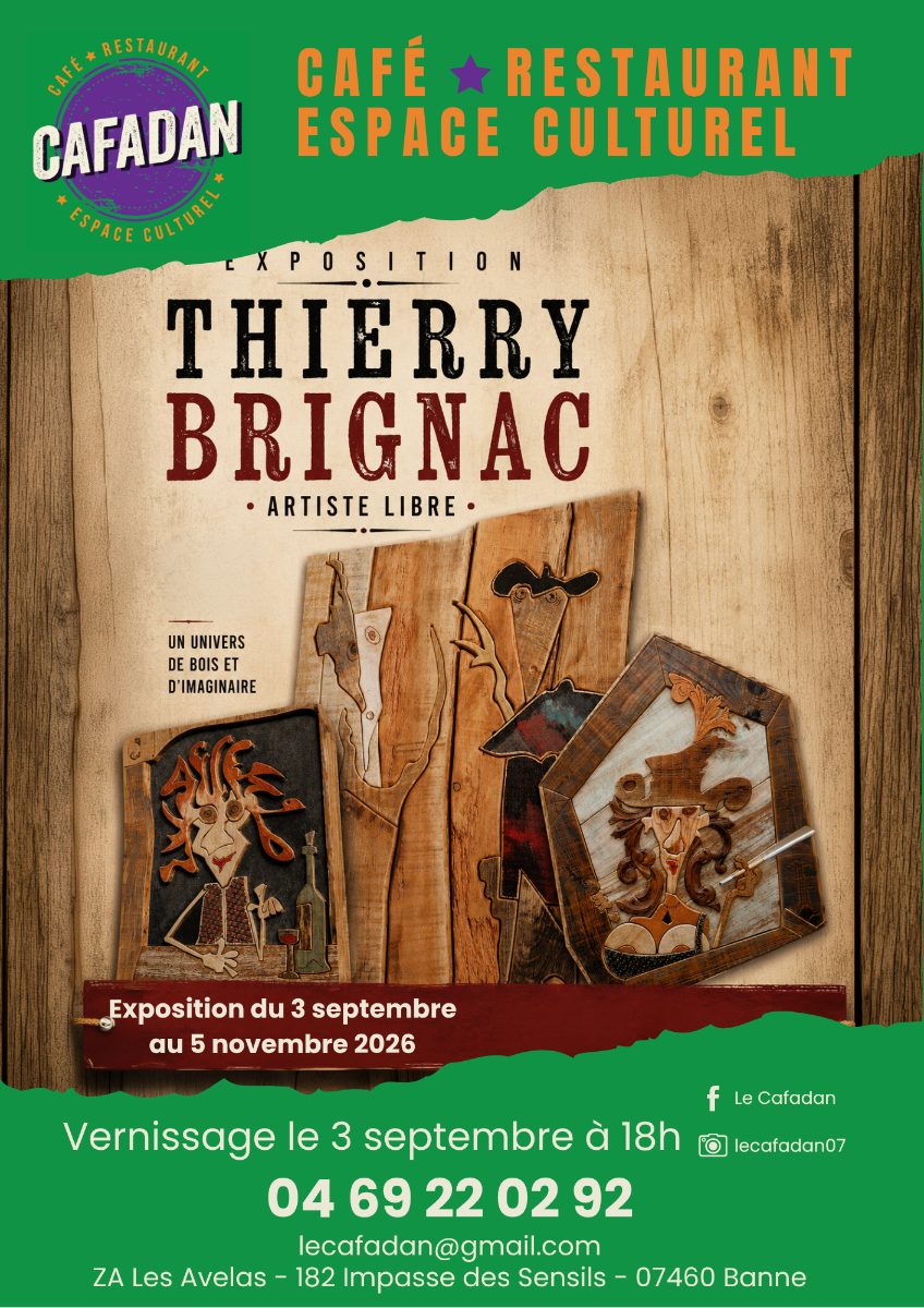 Affiche de Exposition thierry brignac à Banne