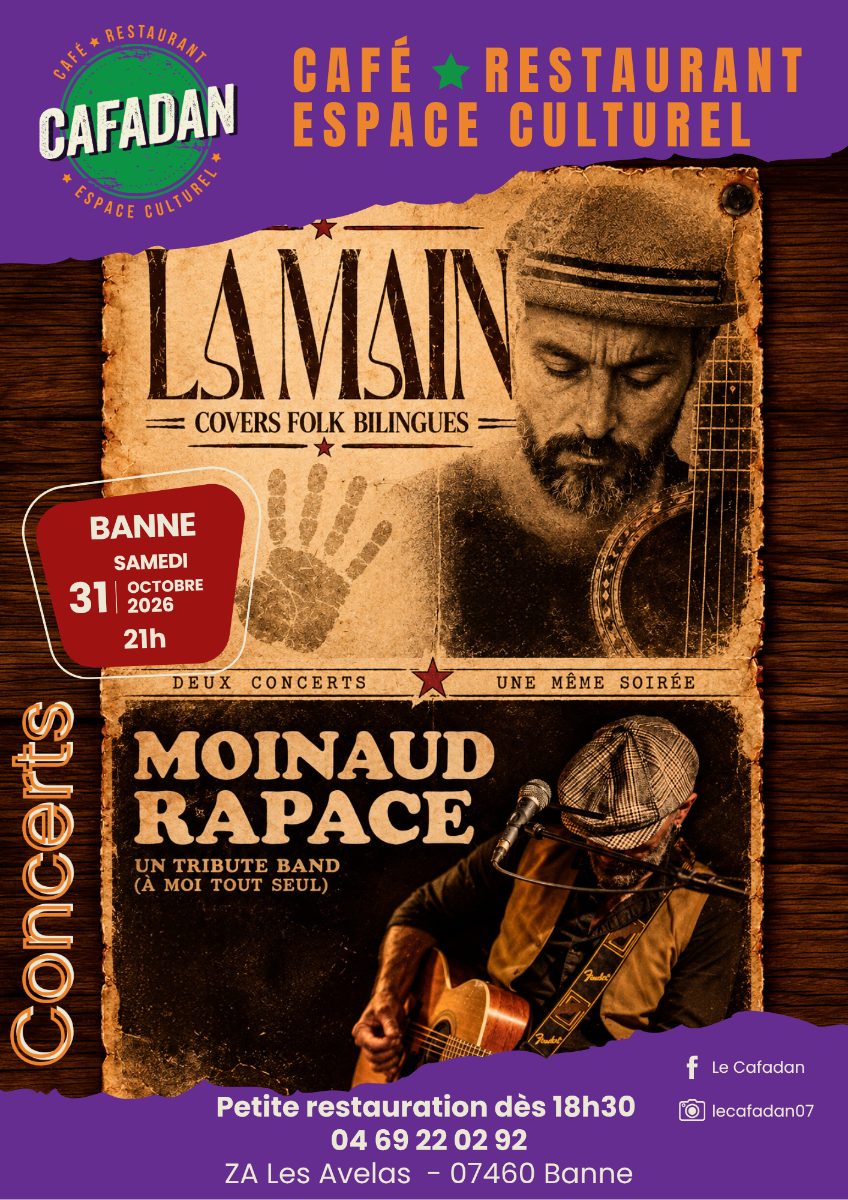Affiche de La main et Moinaud Rapace à Banne