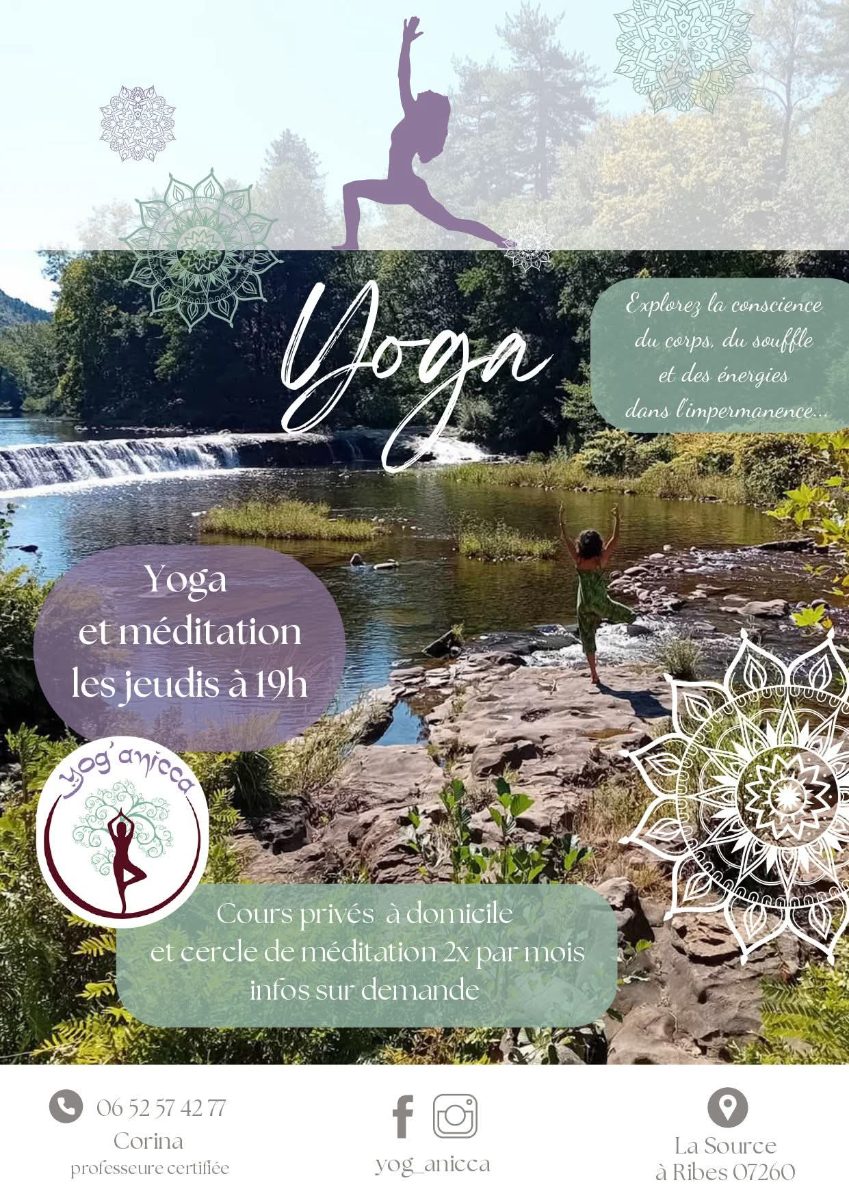 Affiche de Yoga et méditation à Ribes