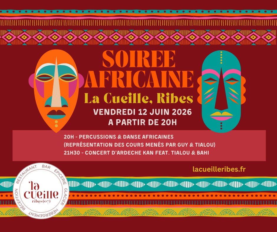 Affiche de Soirée africaine à Ribes
