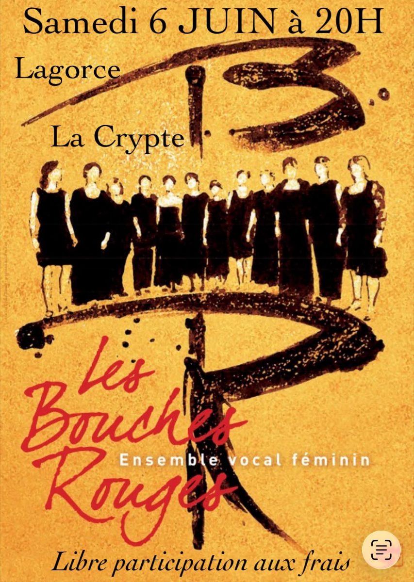 Affiche de Concert Les bouches rouges à Lagorce