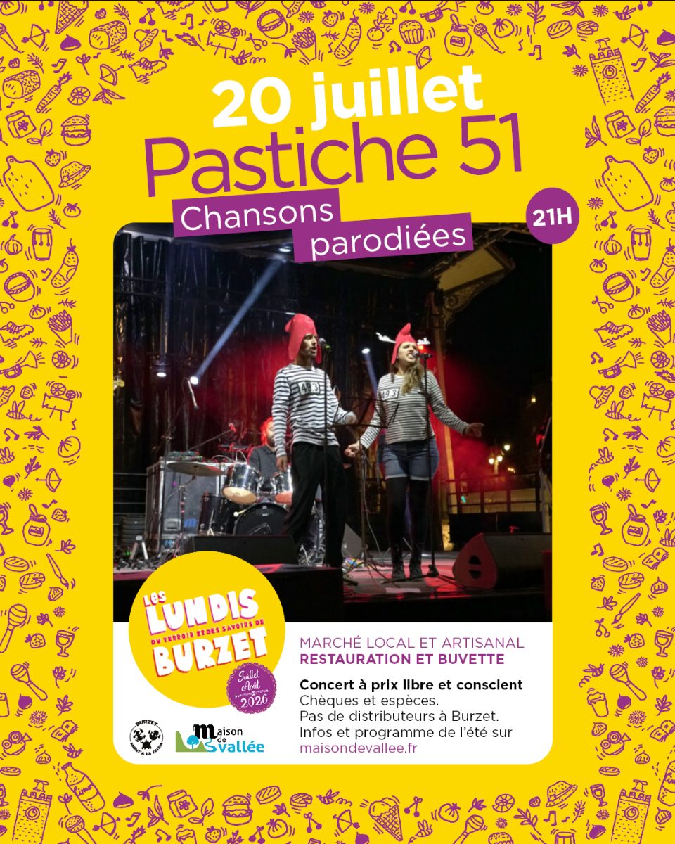 Affiche de Pastiche 51 - covers parodiées à Burzet