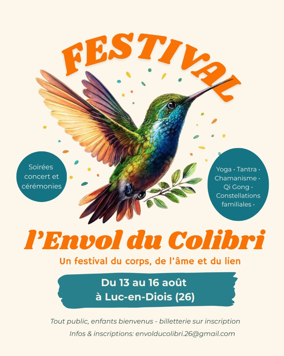 Affiche du festival L'envol du colibri