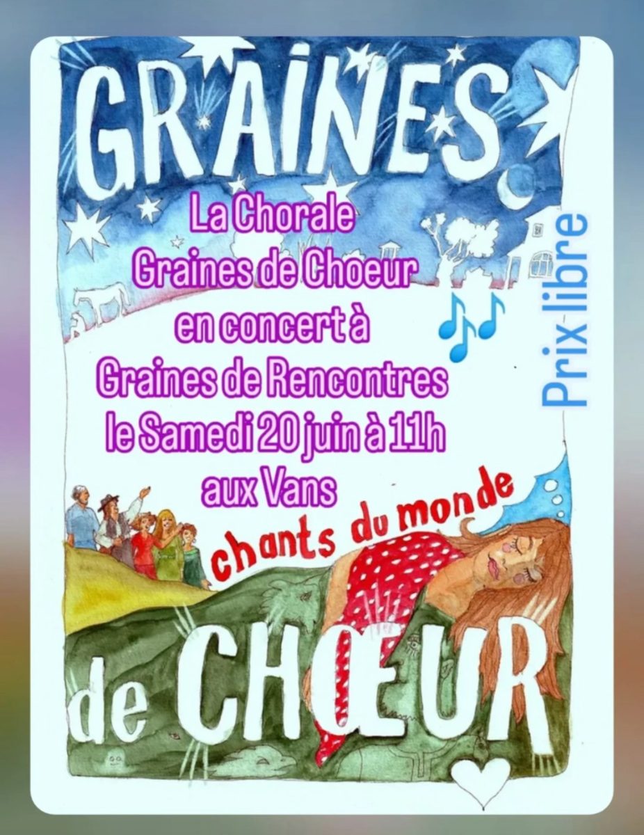 Affiche de Chorale Graines de Choeur à Les Vans