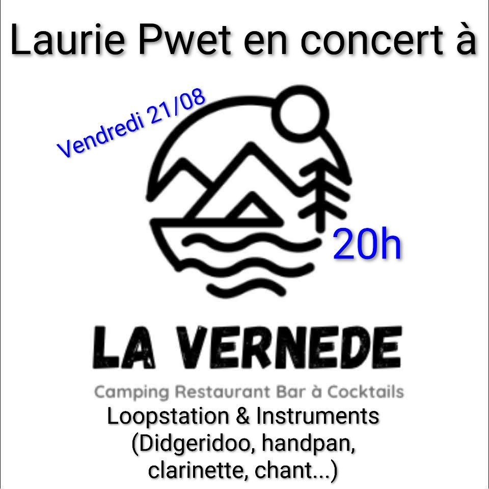 Affiche de Laurie pwet en concert à Gravieres