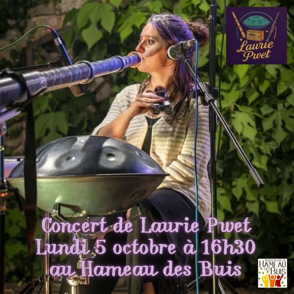 Affiche de Laurie Pwet au Hameau des buis à Hamelau des Buis