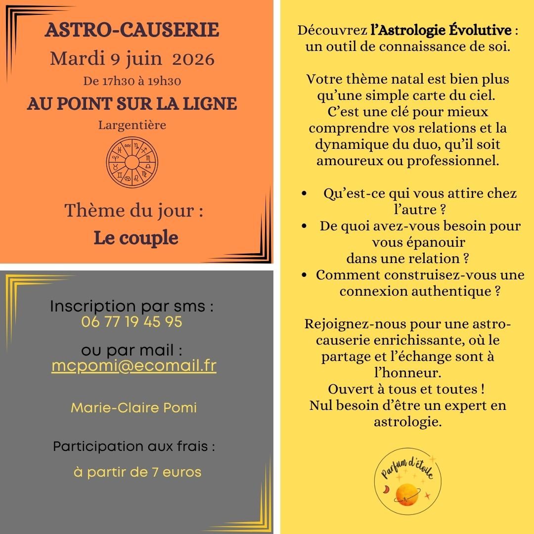 Affiche de Astro causerie à Largentière