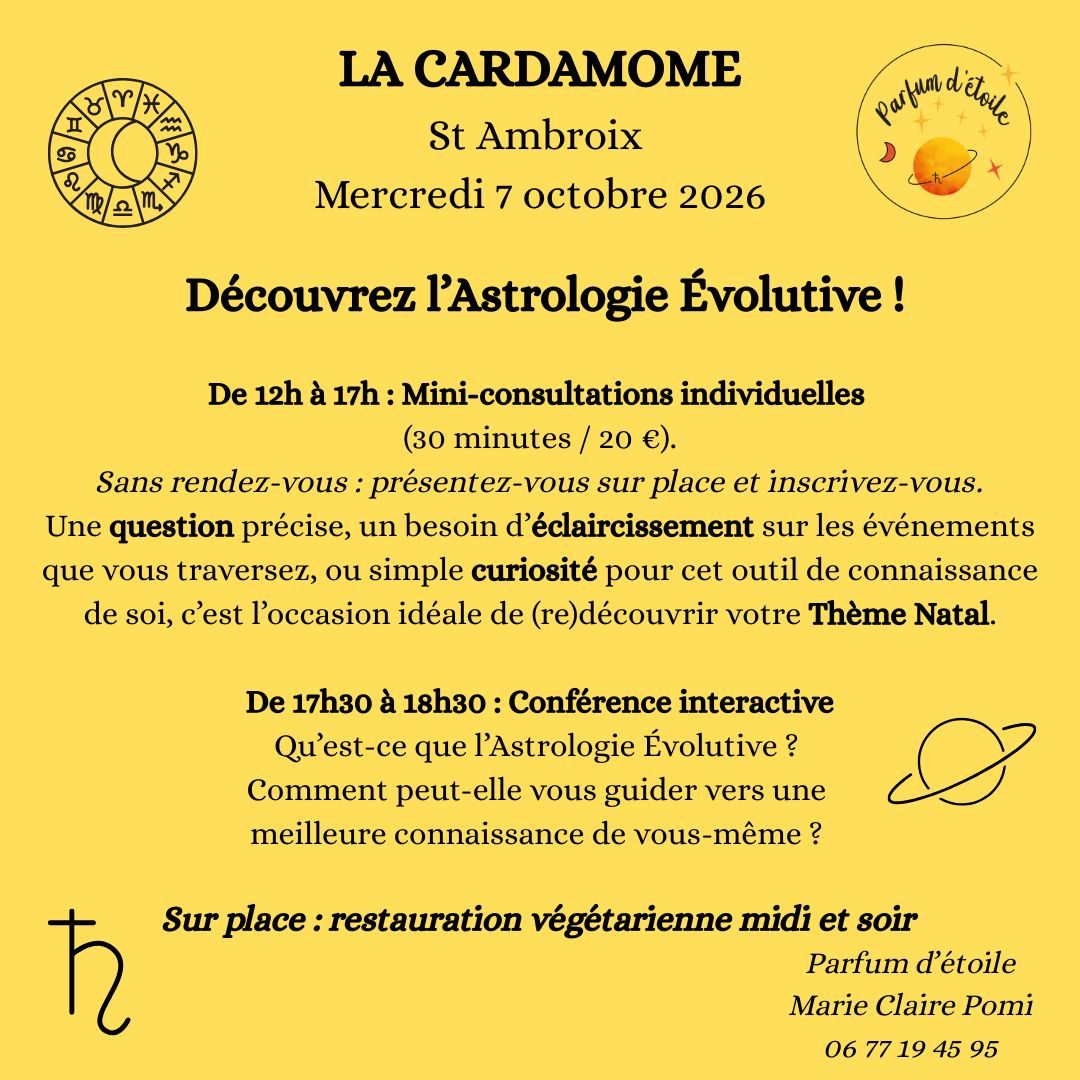 Affiche de Astrologie à Saint Ambroix