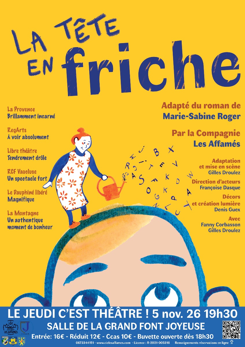 Affiche de La tête en friche à Joyeuse