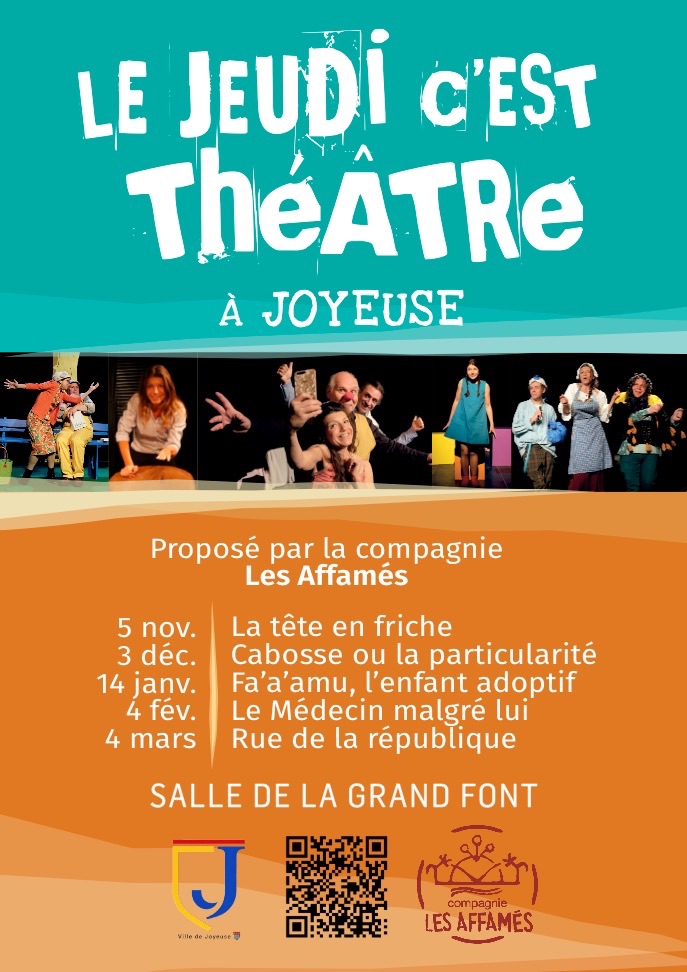 Affiche de Le jeudi, c'est théâtre ! à Joyeuse