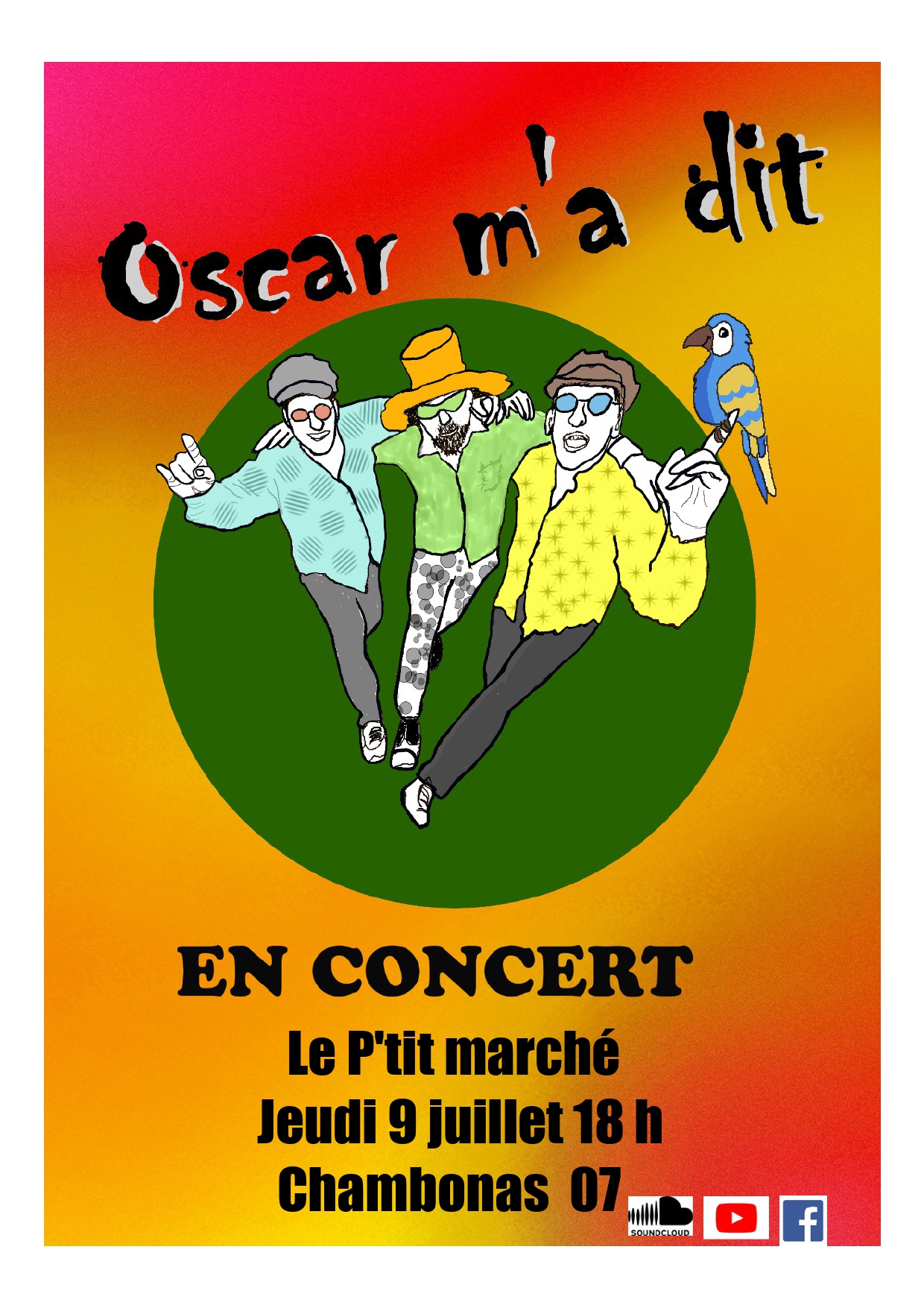 Affiche de Oscar m'a dit à 07140 Chambonas
