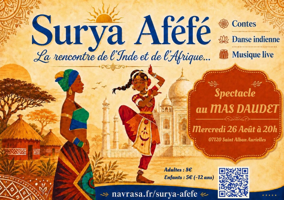 Affiche de Surya aféfé à Saint Alban Auriolles