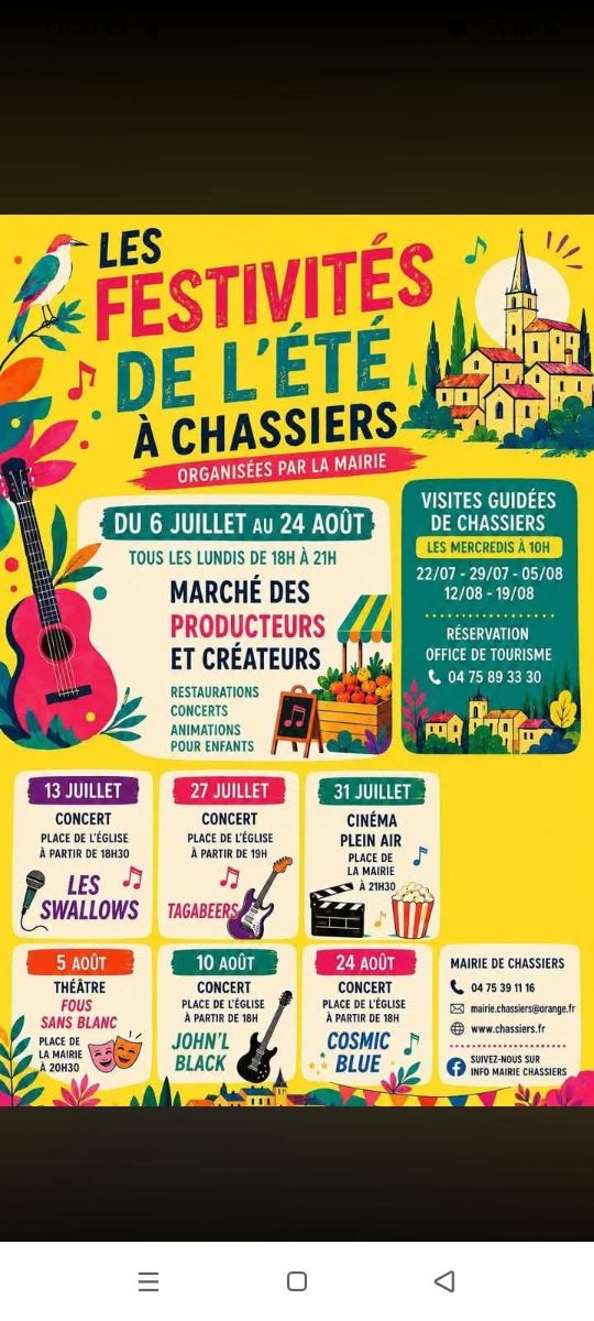 Les festivités de l'été à