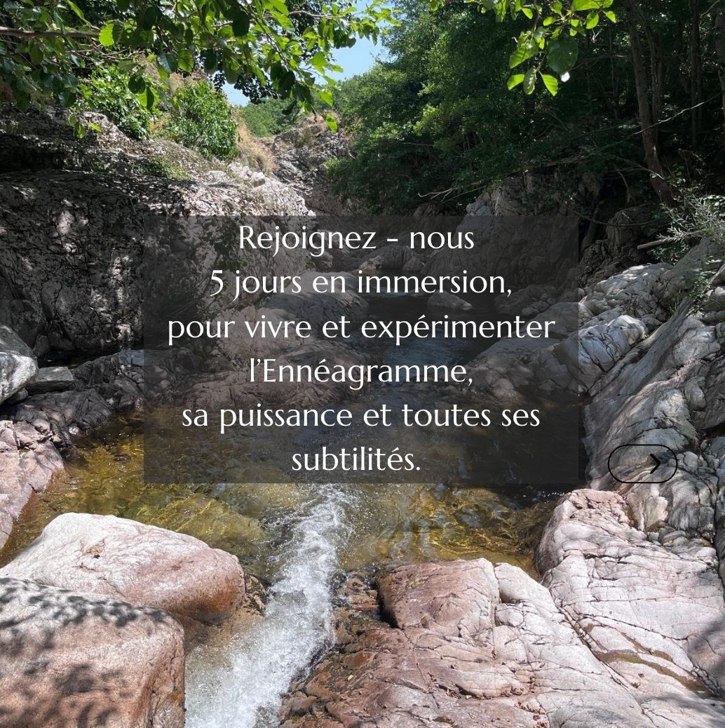 Affiche de Stage ennéagramme yoga à Saint etienne de Fontbellon Ardèche