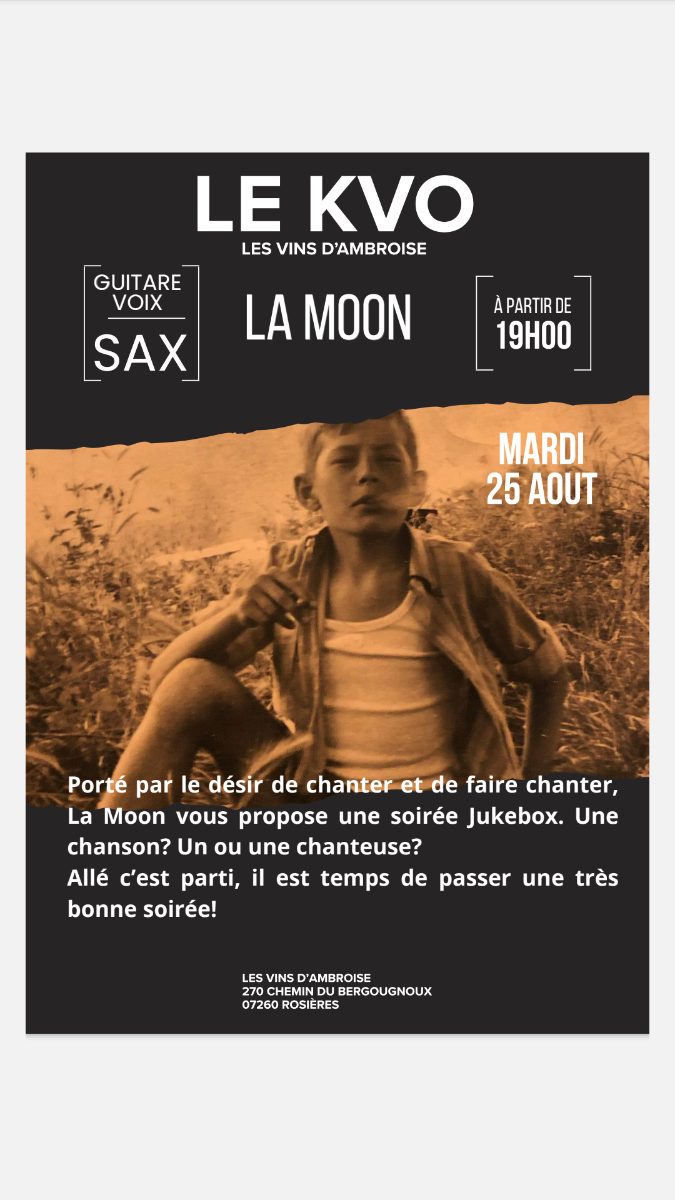 Affiche de Concert au caveau à Rosières
