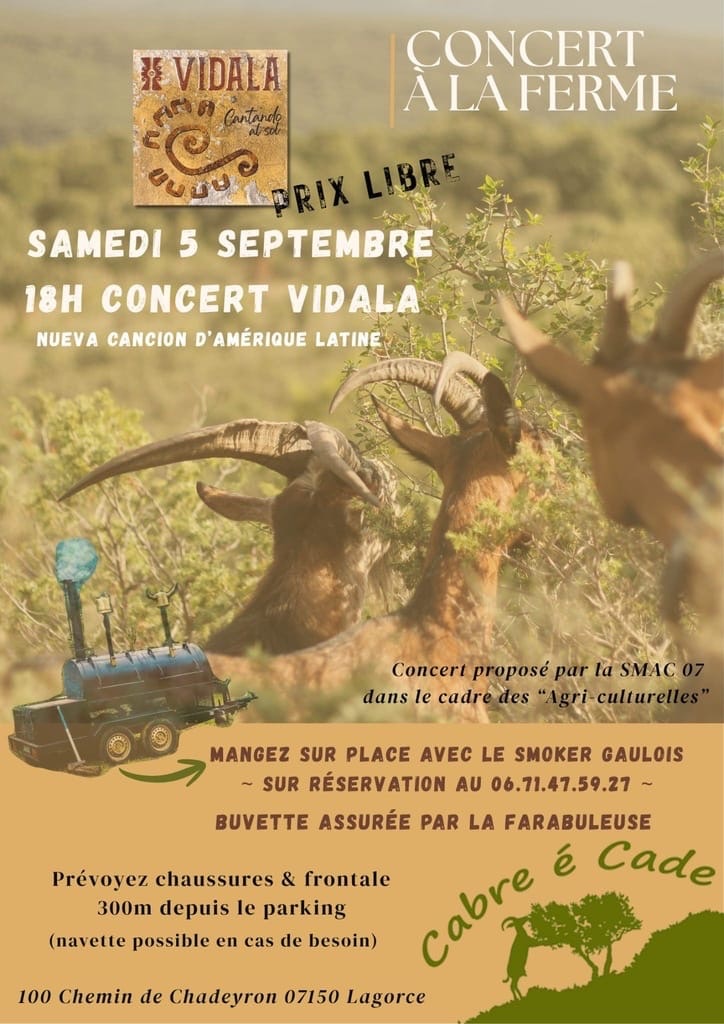 Affiche de Concert à la ferme à Lagorce