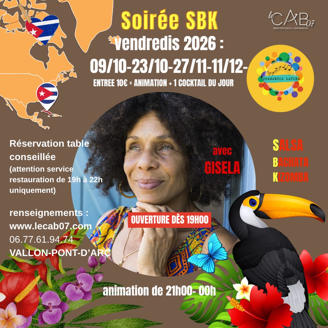 Affiche de Soirée SBK + à vallon pont d'arc