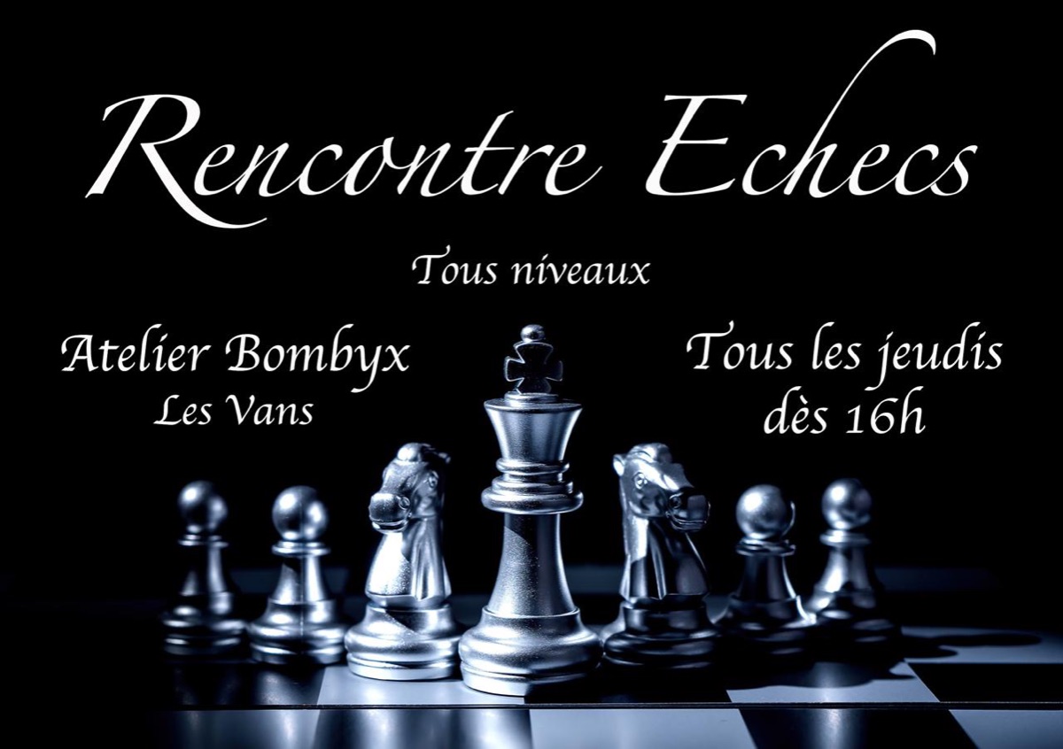 Affiche de Rencontre échecs à Les Vans