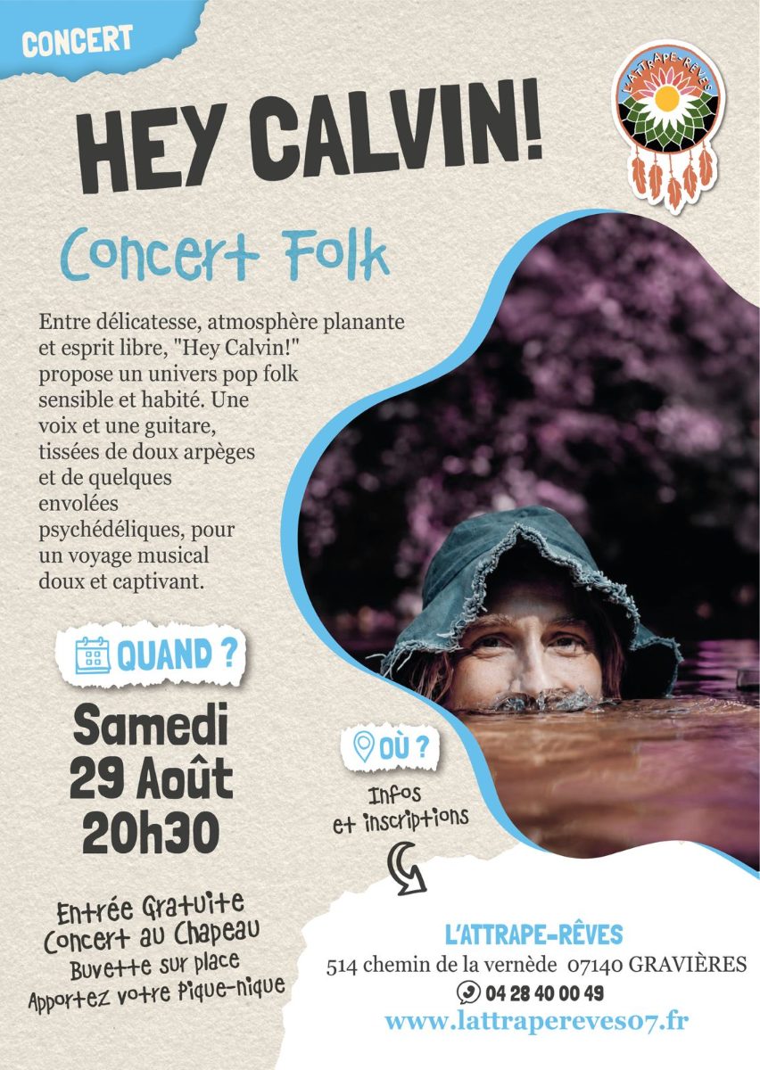 Affiche de Hey calvin! à Gravières