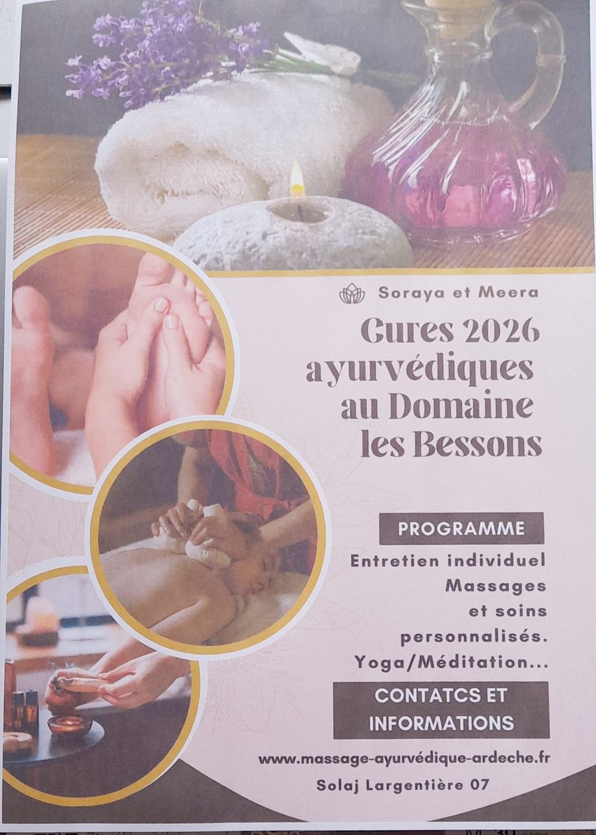 Affiche de Cures ayurvédiques à Tauriers à Tauriers