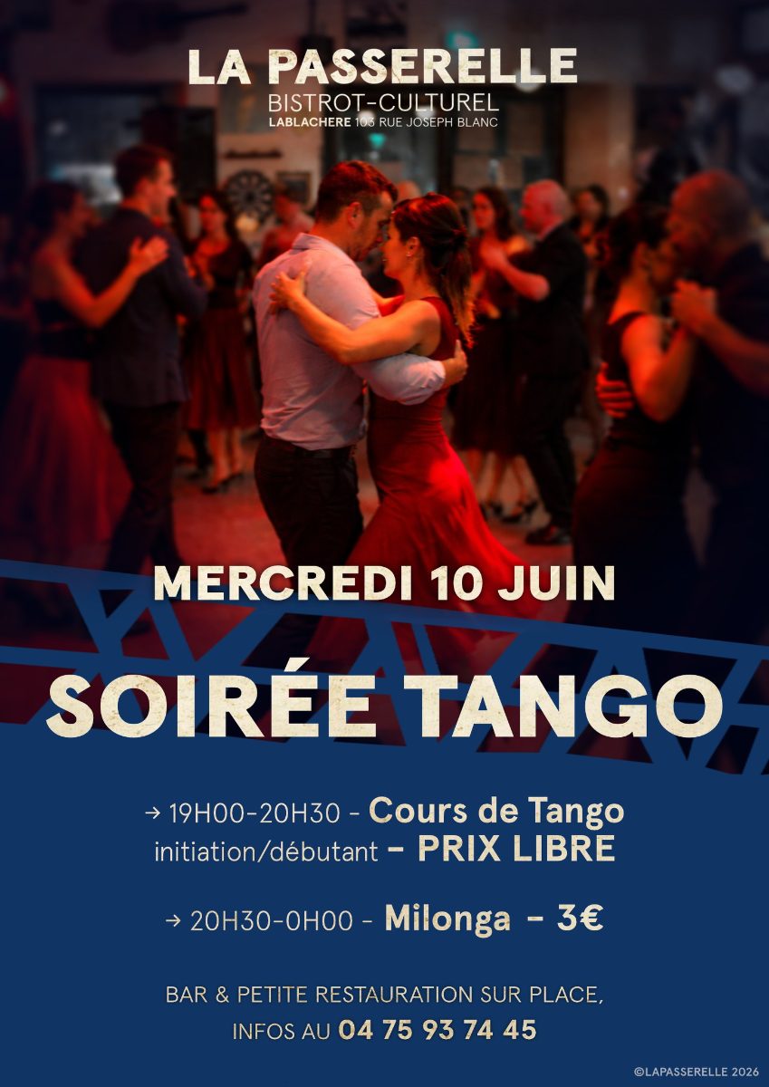 Affiche de Soirée tango à Lablachère