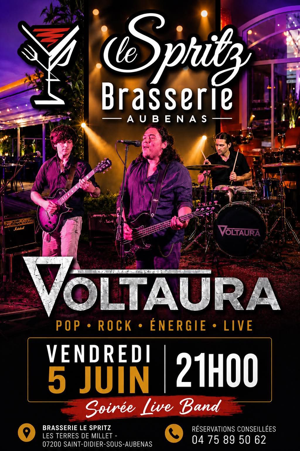Affiche de Concert voltaura à Saint-Didier-sous-Aubenas