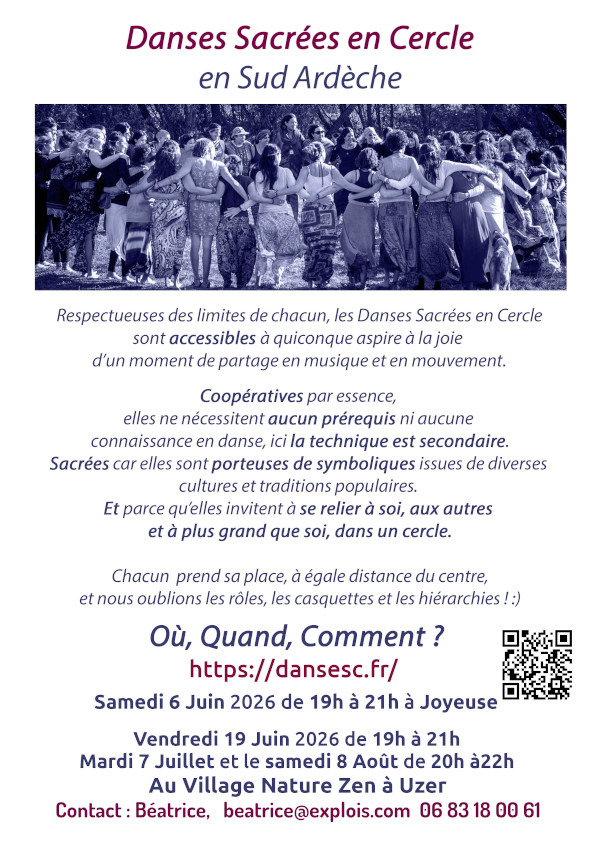 Affiche de Danses sacrées en cercle à Joyeuse