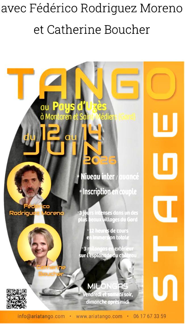 Affiche de Tango au pays d'uzès à Montaren et Saint-Médiers