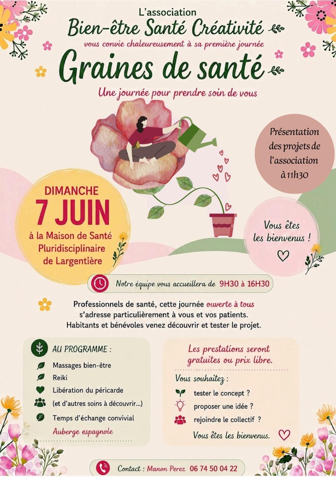 Affiche de Graines de santé à Largentière