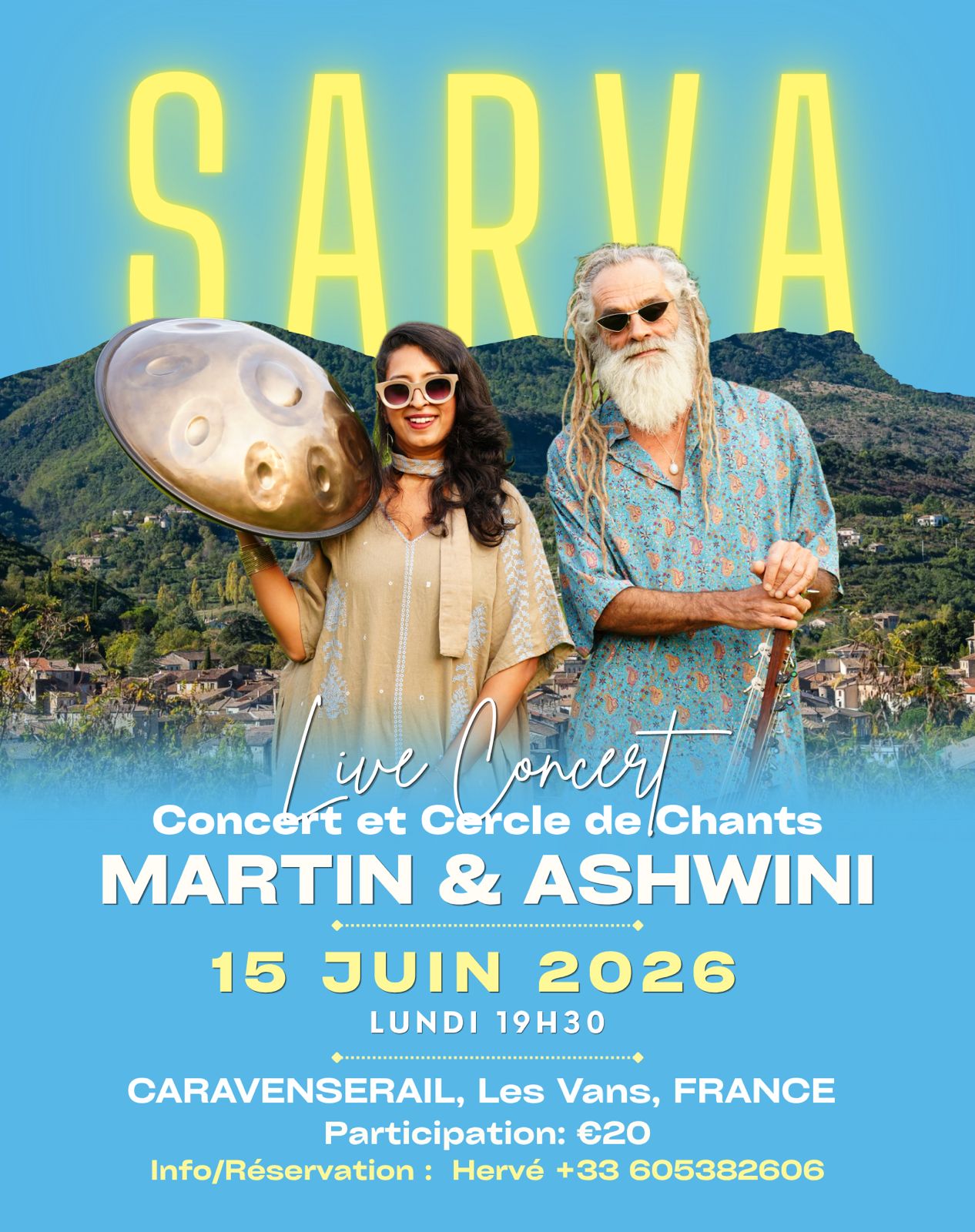 Affiche de Sarda live concert à Les Vans
