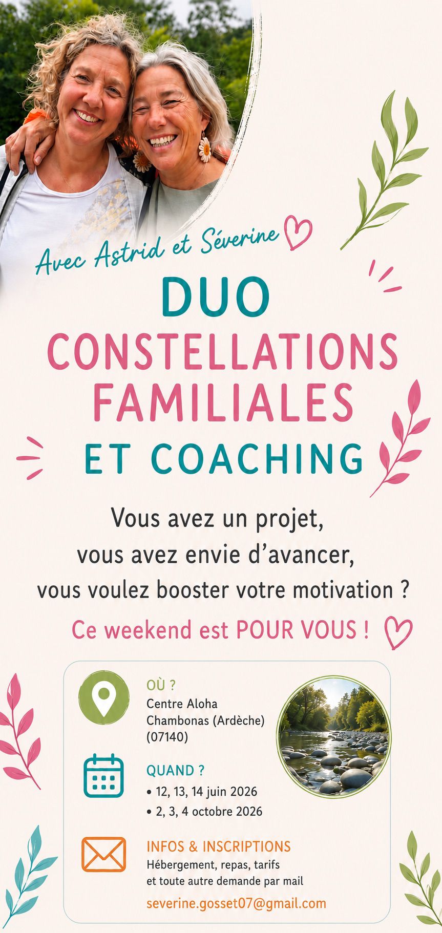 Affiche de Duo constellations familiales à Chambonas