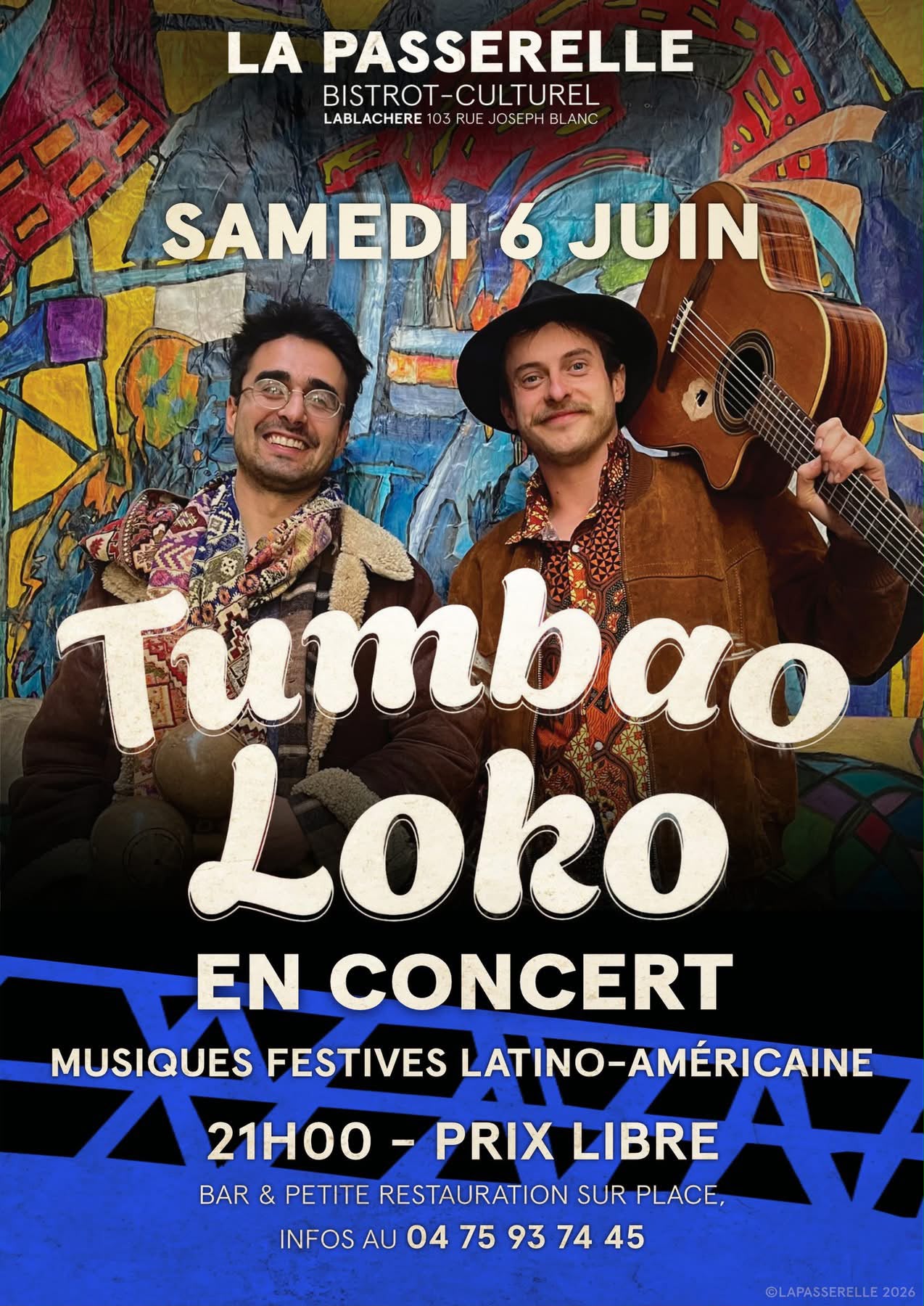 Affiche de Tumbao loro à Lablachère